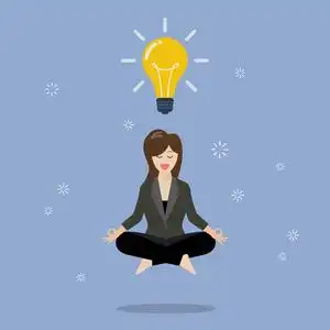 生活在思考中商人在冥想中的思考照片