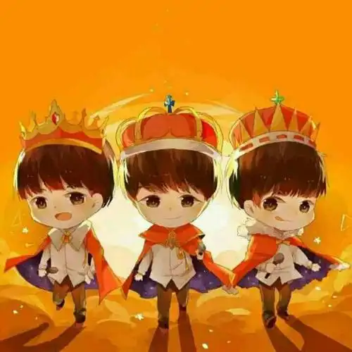 tfboys两周年橙色qq头像