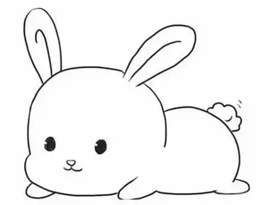 动物简笔画小班简笔画涂色 六一小班简笔画涂色简笔画小白兔简笔画
