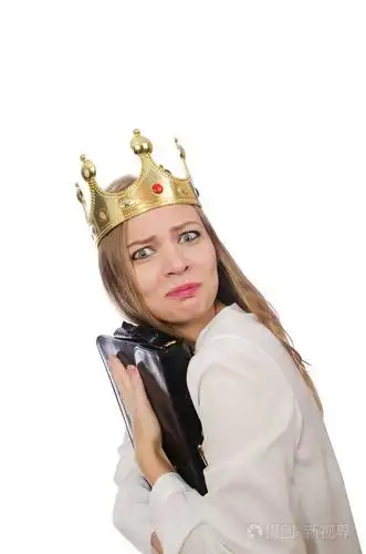 妇女女王戴皇冠查出的白色照片-正版商用图片13ka1u-摄图新视界