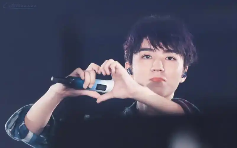 【王俊凯】tfboys六周年演唱会 王俊凯比心三连