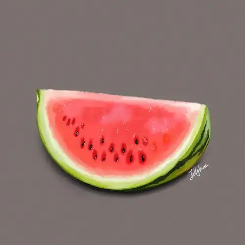 ipad画画procreate手绘西瓜教程图解