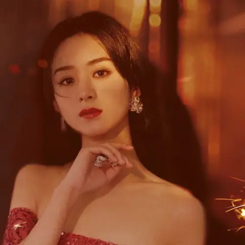 2021继续守护颖宝丫//赵丽颖新年红色系列头像 壁纸//新年第四弹_腾讯