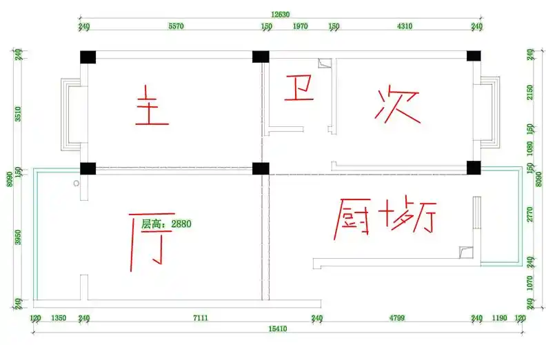 两房如何改三房
