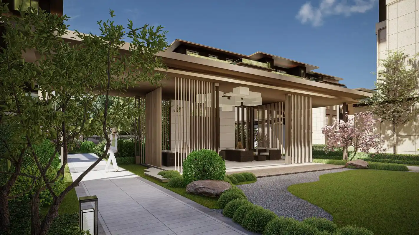 新中式小区景观设计