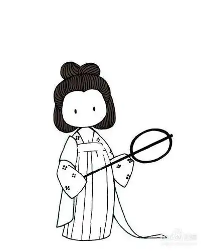 古代宫女的画法