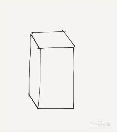 长方形立方体简笔画