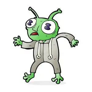 卡通外星人太空人照片
