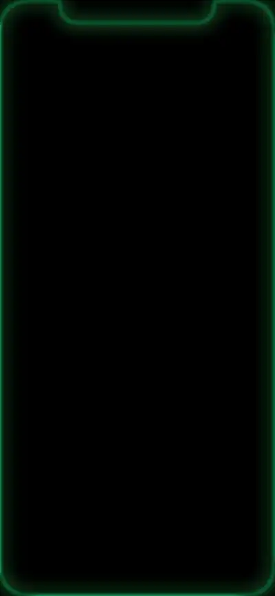 iphonex专用锁屏边框发光,超炫酷