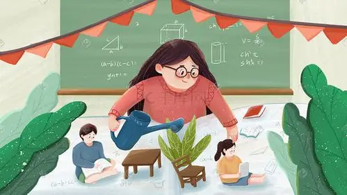 教师节手绘小清新老师园丁教书育人