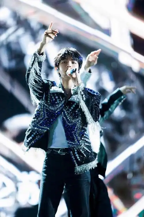 王俊凯殷秀梅合唱向着光#  王俊凯百花迎春舞台预告照9615  将