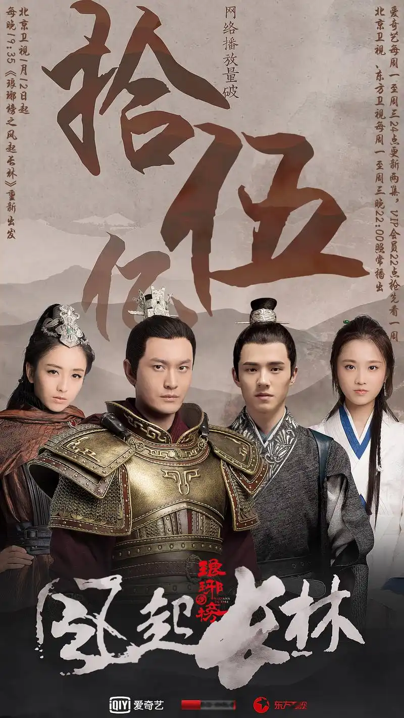 《琅琊榜之风起长林》厚积薄发,网络播放量破十五亿!