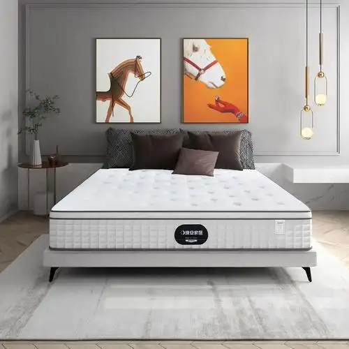 【晚安床垫】高档针织阻燃面料 清风微感弹簧 高回弹海绵床垫 28cm