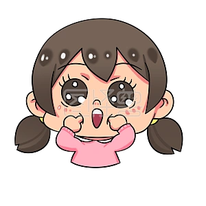 图怪兽原创元素卡通可爱调皮女孩