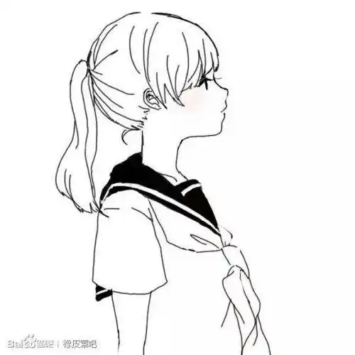 侧脸简笔画侧脸简笔画小女孩