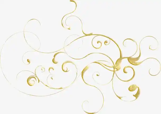华丽金色花纹免抠素材免费下载_觅元素51yuansu.com