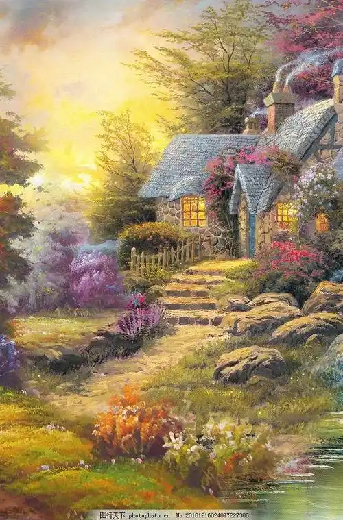 油画风景图片油画风景图片初学可画