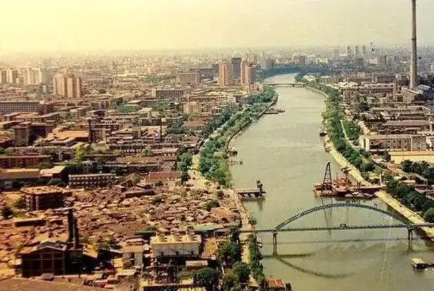 老照片:1986年的天津,悠悠海河穿城而过