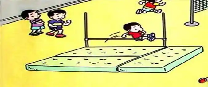 跳高运动员简笔画
