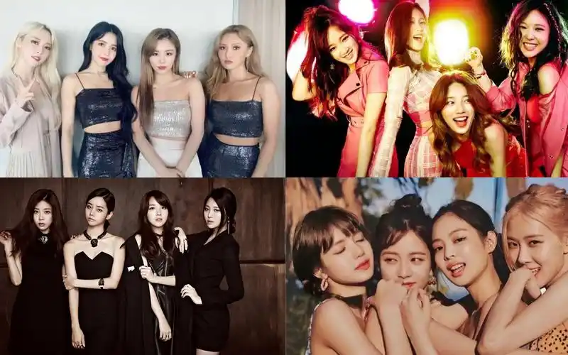 又到了你们爱看的女团舞环节,这几个四人女团你认识几个?