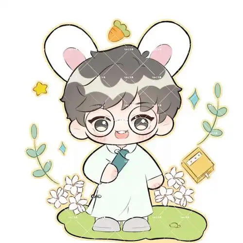 张真源民国风q版人物ipad画画