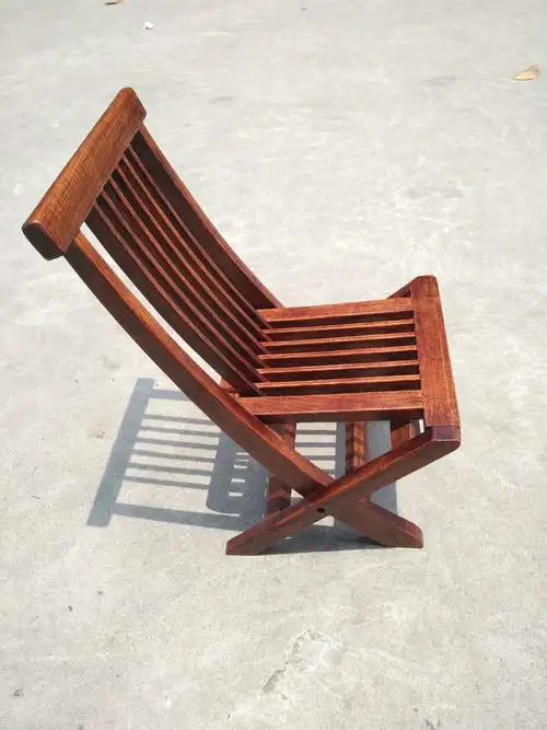 红木家具批发非洲花梨木户外休闲椅子仿古创意实木折叠椅