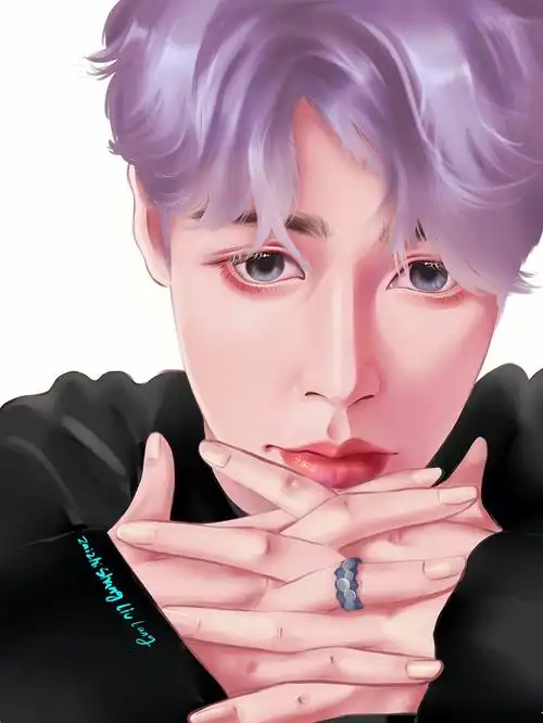 张艺兴永不塌房第一次画男神