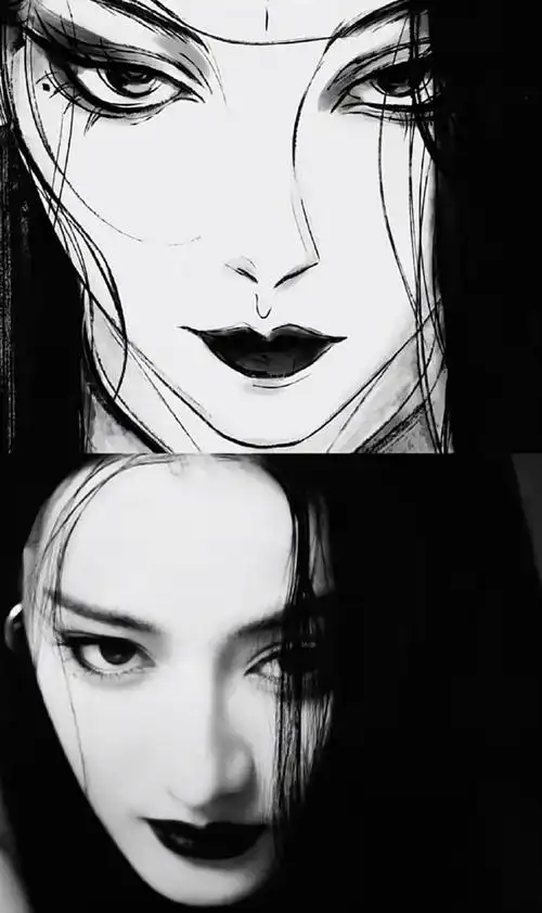 迪丽热巴聂九罗手绘