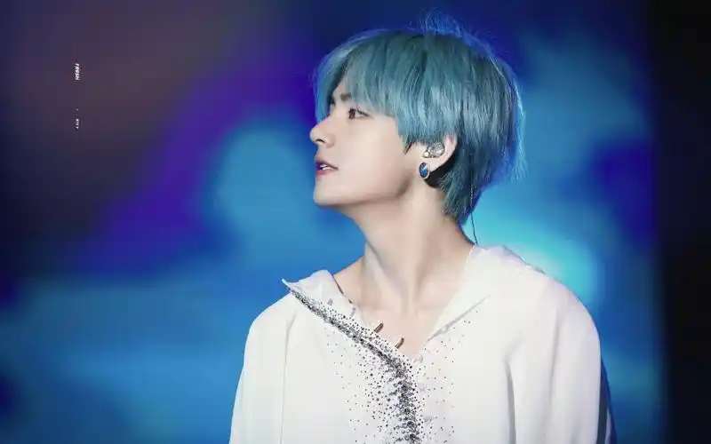 有种神仙叫做蓝发金泰亨v 绝美饭拍图册