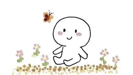 开心小人简笔画