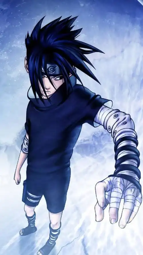 火影忍者宇智波佐助出招帅气手机图片壁纸