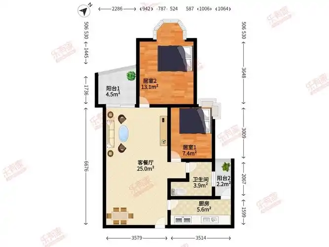 【汇港名苑二手房_华强南二手房】汇港名苑 普通住宅78㎡-深圳乐有家