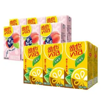 维他vita维他网红蜜桃茶红茶柠檬茶整箱夏季茶饮料果茶果汁饮品实发12