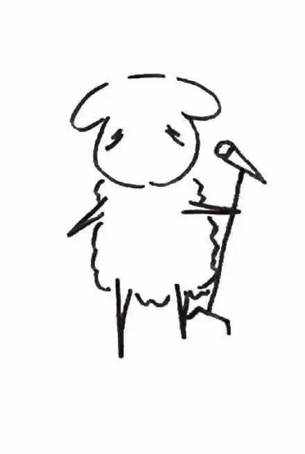 易烊千玺一只羊简笔画