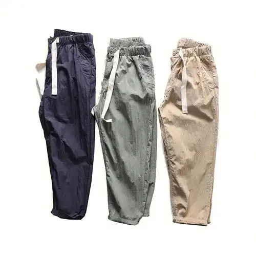 亚麻裤九分的才帅