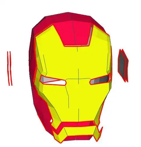 钢铁侠 mk42头盔  简化版eva图纸