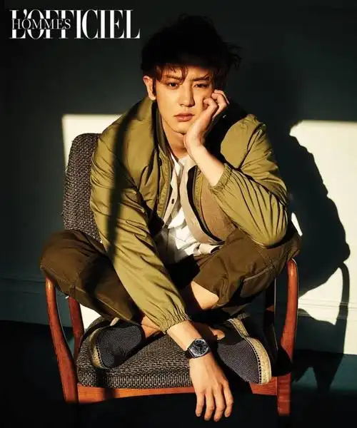 exo 朴灿烈 lofficiel hommes 杂志官方图
