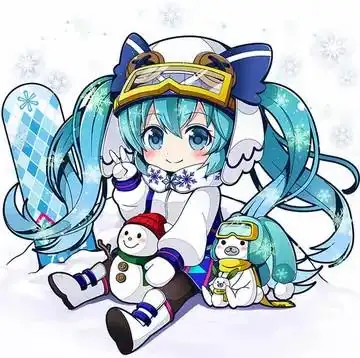 雪初音未来头像(第1)p站二次插画少女头像原创壁纸71雪初音雪初音