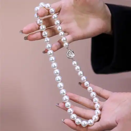 夏河甄选 天然海水珍珠项链 澳白珍珠项链 月神索菲亚