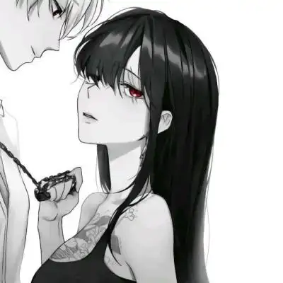 易先森:暗黑系情侣动漫头像/一杯烈酒倒入喉,是你给的温柔