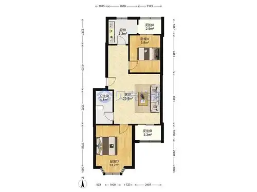 二居能改三居吗