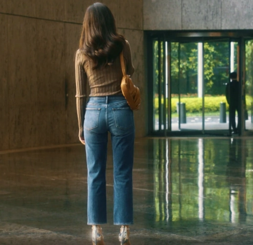 流金岁月朱锁锁倪妮同款polo条纹针织衫紧身高领套头毛针织衫