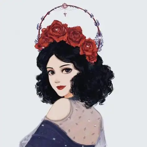 戴皇冠的公主卡通头像图片 卡通头像图片大全 -【爱个性】