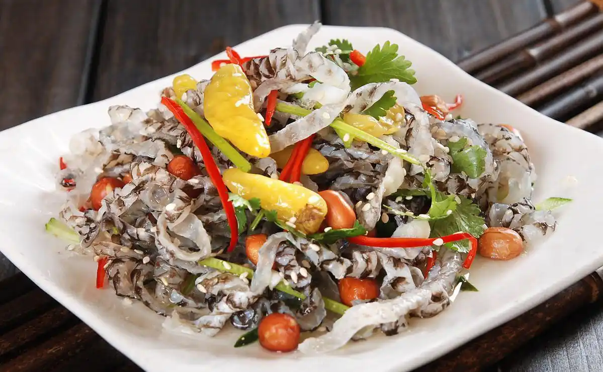 小吃零食海鲜凉拌凉菜即食皮开香脆