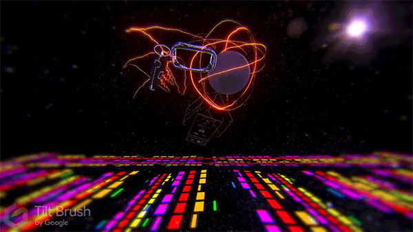谷歌为vive新增应用 tiltbrush音频响应式笔刷