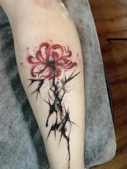 tattoo适合男生纹的彼岸花