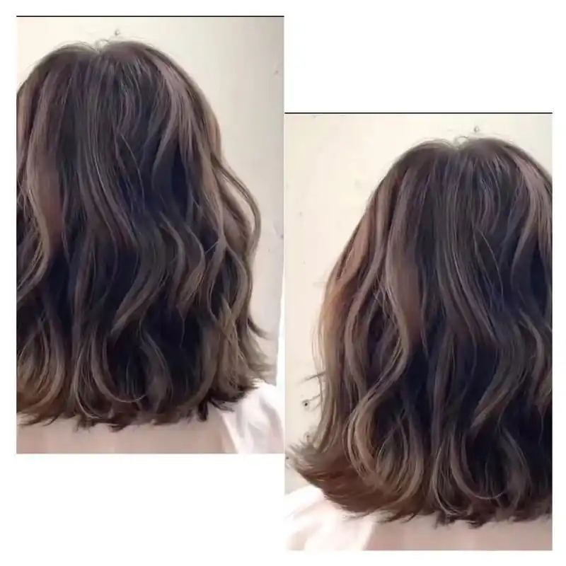 法式烫 慵懒复古卷发 显脸小发型 圆脸方脸菱形脸烫发  中长发短发