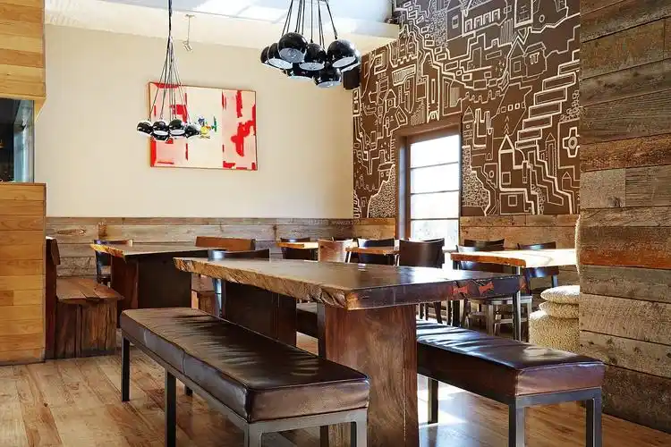 最新小型饭店简单室内装修效果图_装信通网效果图