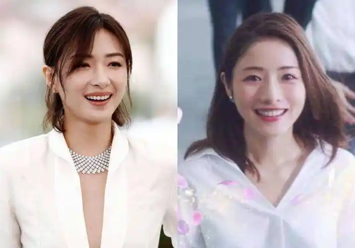 她变了,登上浪姐舞台后,万茜和石原里美的姐妹脸越来越不像了_笑容