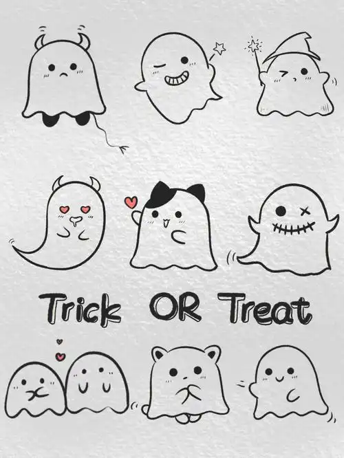 幽灵表情包你有一只可爱幽灵待签收